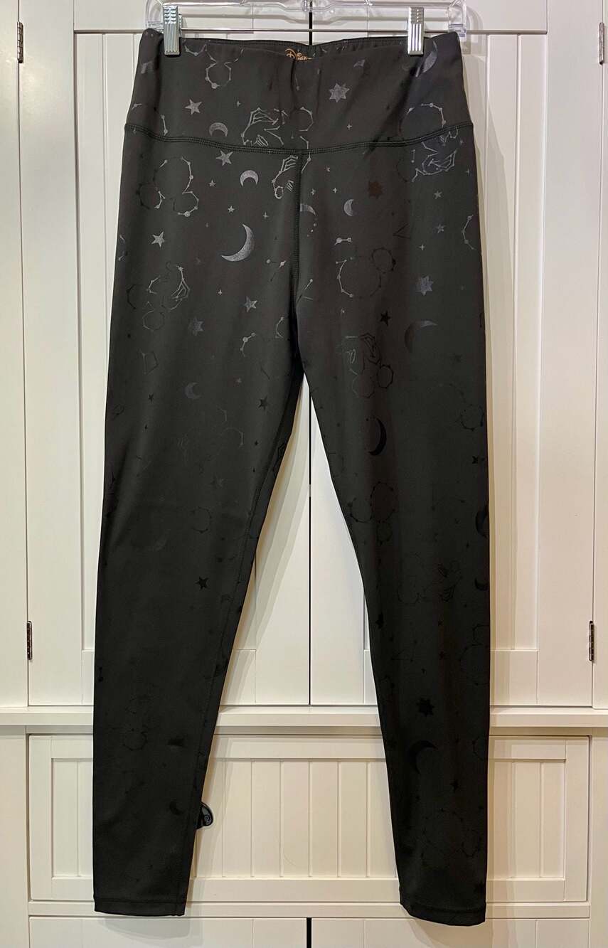 Disney Black Celestial Constellation High-Rise Leggings Moon & Stars XL